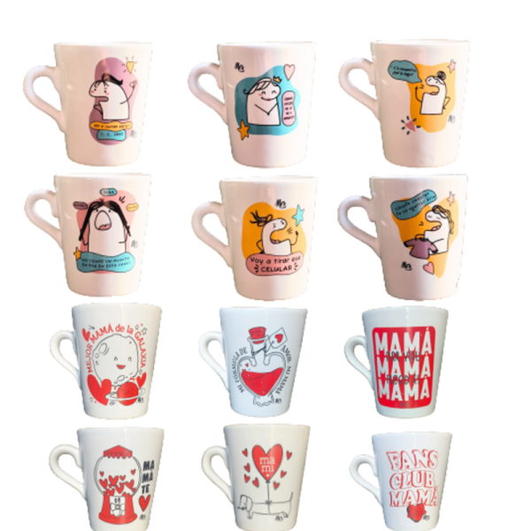 JARRO CONICO (TAZA) FELIZ DIA MAMA ART 300 IAÑ