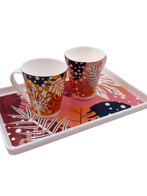 SET BANDEJA + DOS TAZAS CONICAS ART 4547 IAM