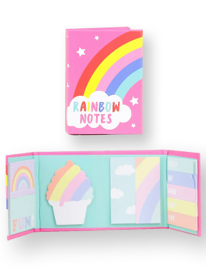 NOTA ADHESIVAS ARCOIRIS EN FORMA DE ACORDEON BB-33333 GAN