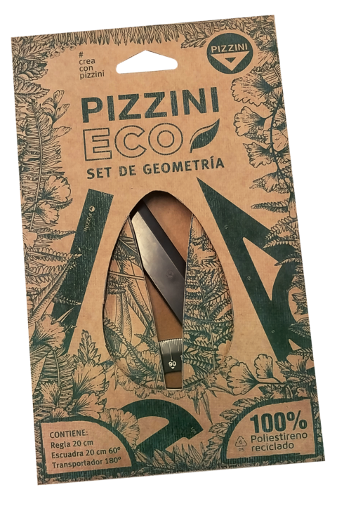 SET GEOMETRIA 3 PIEZAS ECOLOGICA PIZZINNI ART 4113ECO AAÑ