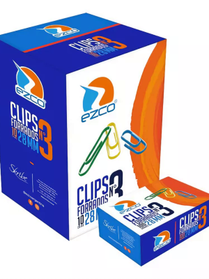 CLIPS FORRADOS COLOR Nº3 28MM EZCO XCAJITA 520203 JAN