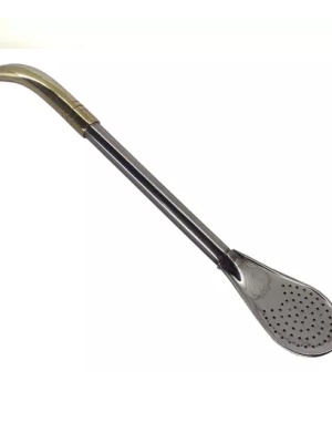 BOMBILLA PALA ANCHA BOQ BRONCE 17 CM ACERO INOX ART 2420 EAÑ