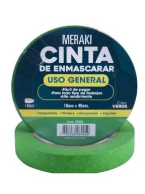 CINTA DE ENMASCARAR VERDE 18MMX40MTS ART 26405 DAN