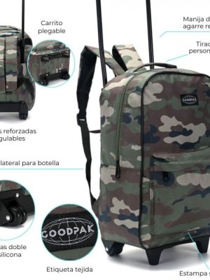 MOCHILA CARRO GOODPAK CAMUFLADA ART 37489 KAN