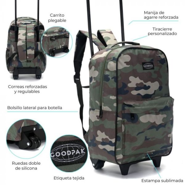 MOCHILA CARRO GOODPAK CAMUFLADA ART 37489 KAN