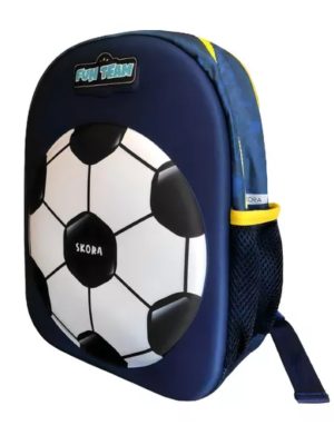 MOCHILA PETIT TERMOFORMADA FUTBOL AZUL ART 37667 KAN