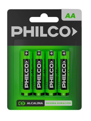 PILAS PHILCO AA X4UNID EN BLISTER 94LR06P4C1API HAÑ