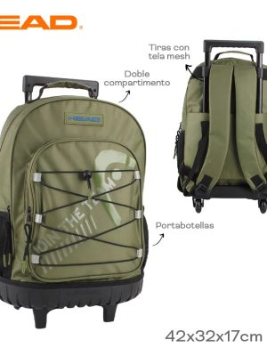 MOCHILA CARRO HEAD 43X32X17CM 17" ART 27702 LAN