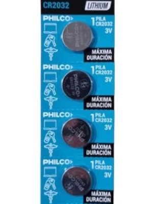 TIRA PILA PHILCO X5UNI CR2032 ART 94CR2032B5 DAÑ