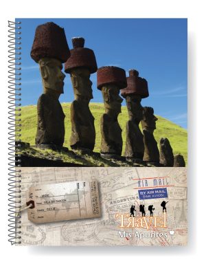 CUADERNO ESPIRALADO TRAVEL 80 H CUADRICULADO ART 919213 AAÑ