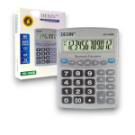 CALCULADORA ELECTRONICA DEXIN 12DIG. KD-1048B CAN