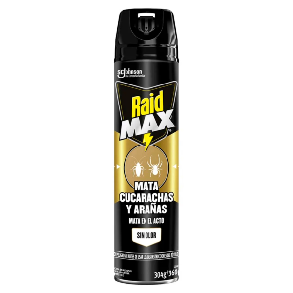 RAID MAX REPELENTE MATA CUCA ARAÑAS Y 360ML 355159/1017