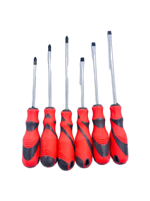 SET DESTORNILLADORES MANGO DE GOMA X6UNI ART AF-112 HAN