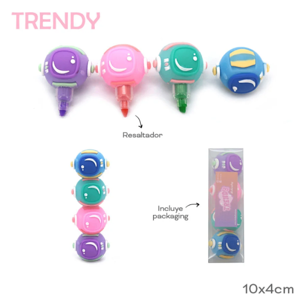 SET RESALTADOR TRENDY ASTRONAUTA X4 ART 17169 BAÑ