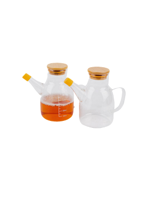 TETERA VIDRIO C.TAPA MADERA 500ML 15X9,5CM ART CA5506Z IAN