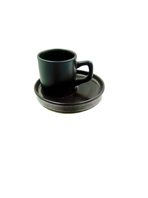 TAZA DE CAFÉ 6CM+PLATO DE CAFE 12CM ART TR0224+TR0223 IAN
