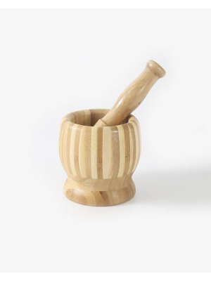 MORTERO DE MADERA 10X10CM ART NS337567 IAN