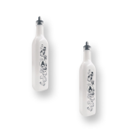 ACEITERO VIDRIO ESMERILADO BLANCO 500CC CUAD. 491215 JAN