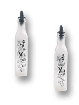 VINAGRERO VIDRIO ESMERILADO 250CC CUAD. ART 491042 DAÑ
