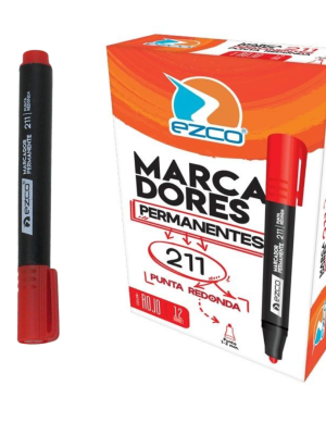 MARCADOR PERMANENTE PUNTA RED. ROJO 211 XUNID 403211-R JAN