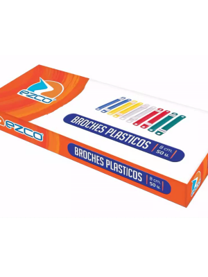 BROCHES PLASTICOS PARA INFORMES EZCO X50UNID 8CM 305033 JAN