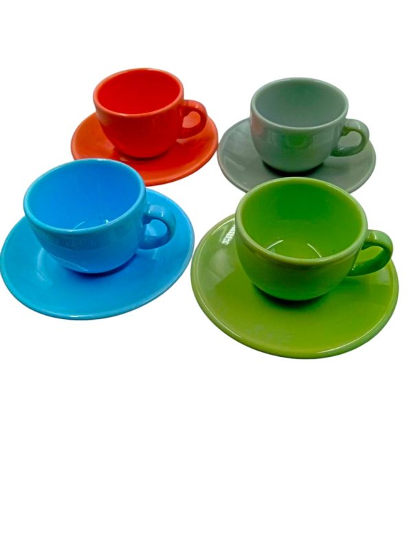 TAZA DE CAFÉ 6CM+PLATO DE CAFE 11CM ART TR0238+TR0237 IAN