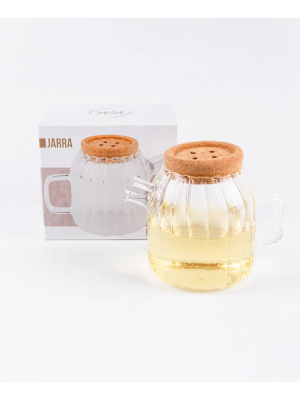JARRA VIDRIO 650ML RED C/FILTR 16,5X11X12,5CM ART CA5499 IAN