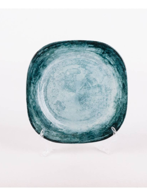 PLATO CERAMICA CUADRADO C/DISEÑO 19X19X2CM ART TR0204 IAN