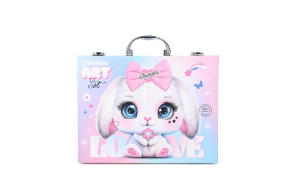 VALIJA ESCOLAR ART BUNNY CON UTILES VARIOS ART BT247 BAÑ