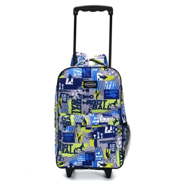 MOCHILA CARRITO GOODPAK FUTBOL 43X30X17 17" ART 37493 KAN