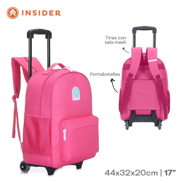MOCHILA CARRITO INSIDER 17" ART 17509 LAN
