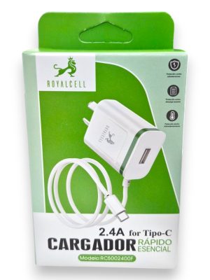 CARGADOR PARED CON CABLE TIPO C ART RC5002400F TC IAÑ