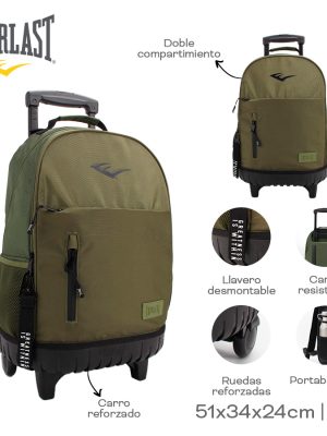 MOCHILA CARRO EVERLAST 51X34X24CM 20" ART 28062 LAN