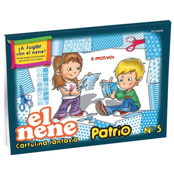 BLOCK CARTULINA FANTASIA PATRIO Nº5 24 HOJAS ART 210219 AAÑ