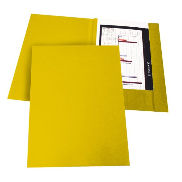 CARPETA OFICIO 3 SOLAPAS AMARILLO 170 G ART 511331 AAÑ