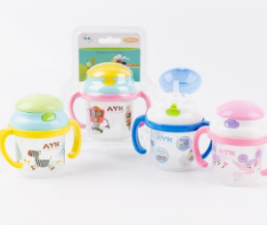 VASO PLAST C/ASAS 6,5X13,5CM INFANTIL NS230229 AAÑ