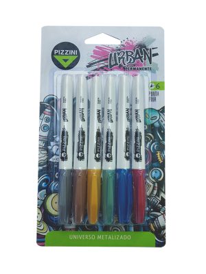 MARCADORES URBAN UNIVERSO METALIZADO ART 1600CS6X6 AAÑ