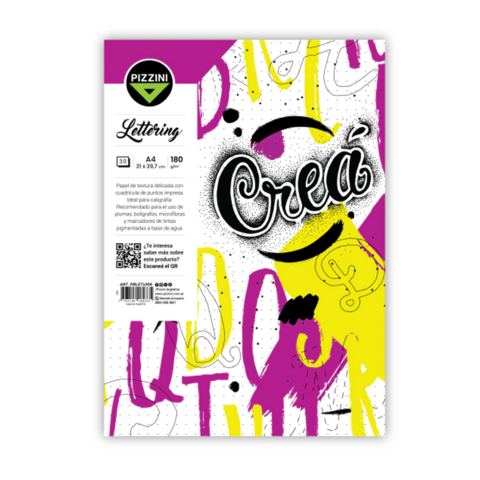 BLOCK LETTERING 180GRS/M2 A4 30HJS ART PBLETX30A AAÑ