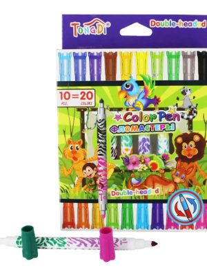 SET DE MARCADORES DOBLE PUNTA X12 UNID ART AVA17207-10 AAÑ