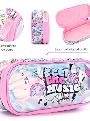 CARTUCHERA RECTANGULAR 1 CIERRE THINK HAPPY 37762 BAÑ
