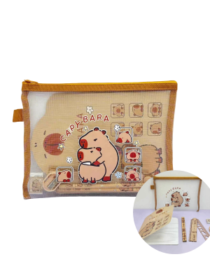 SET CARTUCHERA + UTILES CAPYBARA 409056/3355 CAÑ