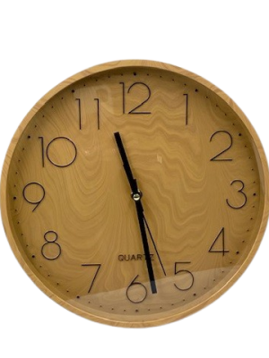 RELOJ PARED DE MADERA 30 CM ART 550967/EA40-14-04 DAÑ