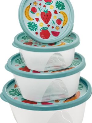 SET TUPPER X4 FRUTAS 210/370/740/1220ML ART 301221/4064 DAÑ
