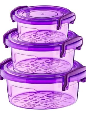 SET TUPPERS REDONDO SET 3PCS Nº1 ART SA-696 HAÑ