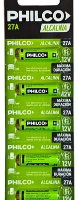 PILA PHILCO A27 BLISTER X5 UNIDADES HAÑ