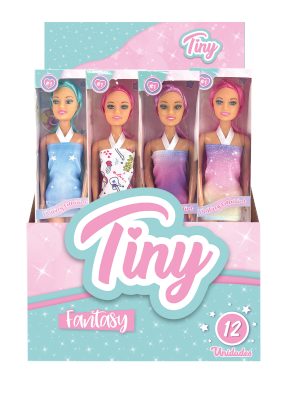 MUÑECA TINY FALNTASY PELOS DE COLORES ART 55028 FAÑ