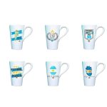 TAZA CONICA GRANDE ARGENTINA ART GA136DECO FAÑ