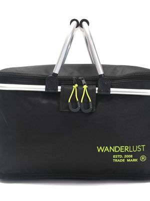 CANASTO WANDERLUST C/DOBLE ASA NEGRO ART 40518 HAÑ