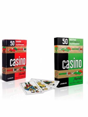 NAIPE ESPAÑOL 50 CARTAS CASINO PLASTIFICADA ART 48 JAÑ