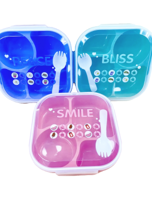 LUNCHERA 19X19CM PLAST C.CUCHARA-TENEDOR NS319974Z1 IAÑ